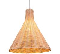 CFWSHJ Lampadina Moderna a LED, Semplice Lampada sospesa in Rattan retrò - Luce del soffitto d'Arte di personalità E27 Pastorale Antico Country American Pendant Light, per Soggiorno