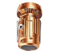 CFWSHJ Lanterna da Campeggio Portatile a LED con Ventilatore, Lanterna Ricaricabile Solare per Tenda ed Escursionismo, Design Pieghevole USB, Perfetta per Le Avventure all'Aria Aperta