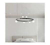 CFWSHJ Moderni Ciondolo Sfera Vetro a Base di ciondoli compatibili con Sala Pranzo tavolino da Cucina tavolini per la della casa Nera, Luce del soffitto