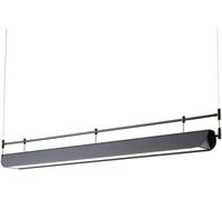 CFWSHJ Nordic Creative LED Long LongHelier 31,5 Pollici Luce lineare Industriale Tavolo Pranzo Moderno Black AF a Sospensione Fissette lampade per Soggiorno da Cucina Bar Ristorante Ufficio