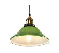 CFWSHJ Nostalgia retrò Creativa Vetro Verde Smeraldo Appeso Applicare al lampadario sospeso per Camera da Letto, Luce appesa (Diametro di 25 cm)