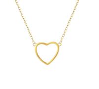 CFWSHJ Nuova Collana in Argento Sterling 925 con Pesca, collane con Ciondolo a Forma di Cuore Vuoto, Gioielli da Donna con Accessori per Te, creativi alla