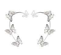 CFWSHJ per Le Donne Regali per Piercing Clip Polsino per l'orecchio Orecchini per l'orecchio Orecchini per Amico Clip Polsino Zircone No Sorella per Ragazze Orecchini Doppi Orecchini per Un