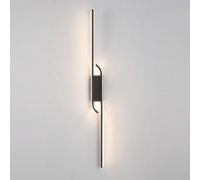 CFWSHJ Sconce da Parete Lampada da Parete a LED lineare per Bagno Lampada da Parete a Striscia Lunga Nera Sconce cablata per Interni Barra Industriale con Luce Verso Il Basso per Camera da Letto