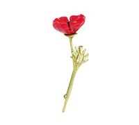 CFWSHJ Spilla da Donna Spilla Fiori di Perle Spille di Papavero Rosso per Le Donne Regali per i Giorni della Memoria Spille Spille squisite