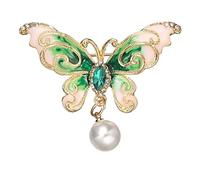 CFWSHJ Spilla Farfalla Spilla di Strass di Cristallo, Abito Elegante Colletto con Distintivo Accessori per distintivi di personalità Coreana,BA