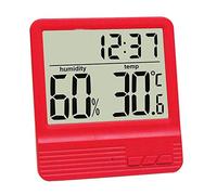 CFWSHJ Sveglia Digitale con Giorno, Data, Temperatura e retroilluminazione. Termometro Digitale Umido Espressione Allarme per Ufficio Domestico e Interno (Doodle Bianco-dinosauro4)