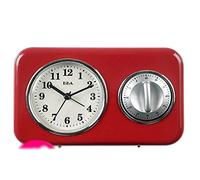 CFWSHJ Timer da Cucina magnetici con Timer Sveglia, Schermo Forte e Grande (Doodle Dinosauro bianco4)