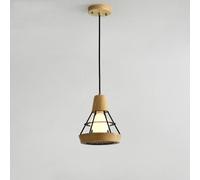 CFWSHJ Unisex Watch avvegnante Lampada Sospensione soffitto a Testa Singola in Legno postmoderno 1 lampadario Leggero per Il Bar del Ristorante Barra da Letto Laterali ladri Regolabili ()