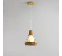 CFWSHJ Unisex Watch avvegnante Lampada Sospensione soffitto a Testa Singola Legno postmoderno 1 lampadario Leggero Piccolo per Il Bar del Ristorante Barra da Letto Laterali ladri Regolabili ()