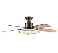 CFWSHJ Ventilatore da soffitto Moderno a LED Ventilatore da soffitto a LED Nordico Ufficio Camera da Letto Soggiorno Ristorante Plafoniera in Legno massello Lampada da Ventilatore con Telecomando