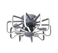 CFWSHJ Ventilatore da soffitto Moderno per Camera da Letto Ventilatore da soffitto a Gabbia da 22,8'' con luci e Telecomando, Ventilatore da soffitto Senza Pale per Fattoria con Luce,