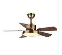 CFWSHJ Ventilatore Moderno per Camera da Letto Ventilatore da soffitto retrò Nordico Luce Moderna per Ufficio Camera da Letto Soggiorno Lampadario a LED Ventilatore da soffitto in Metallo