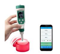 CFWWSAQ Tester TDS, Misuratore di PH Professionale for la Cura della Pelle 0,00~14,00 Sonda sensibile for acidimetro Tester di acidità Digitale for Crema lozione cosmetica
