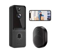 CFWWSAQ Videocitofono, Video Campanello A Basso Consumo Energetico Intelligente Wireless Occhio di Gatto Visione Notturna HD Monitoraggio Domestico Citofono Intelligente(1080P)