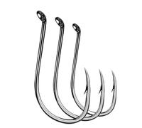 CFY652 Ami da Pesca 50 Pezzi/Lotto in Acciaio al Carbonio di Alta qualità con Amo da Pesca con Amo Singolo, Accessori all'Ingrosso Amo da Pesca(3 0)