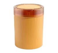 CFY652 Interno Pattumiera rotonda con coperchio, contenitore for rifiuti in plastica da 12 litri/3,1 galloni a pressione for soggiorno, camera letto, bagno, cucina, ufficio Cassonetto(Orange)