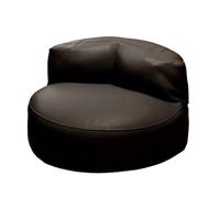 CFY652 Soggiorno Tatami Bean Bag Sofa with Backrest Lazy Recliner for Lying Down and Sleeping Divano(Nero)