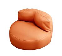 CFY652 Soggiorno Tatami Bean Bag Sofa with Backrest Lazy Recliner for Lying Down and Sleeping Divano(Orange)