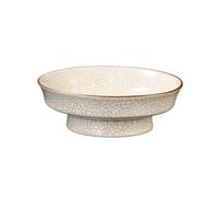 CFY652 Sottovaso in ceramica for composizioni floreali in stile cinese con finitura craquelé e vassoio raccogli gocce for giardinaggio