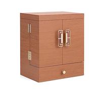 CFY652 Toeletta Armadietto portaoggetti di lusso for cosmetici con specchio e cassetto, organizer for MDF, for la cura della pelle, contenitore for for comò bagno, impermeabile antipolvere Toeletta