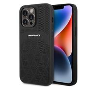 CG MOBILE AMG Custodia in vera pelle compatibile con Magsafe con pelle perforata e linee curve protezione paraurti/resistente ai graffi compatibile con iPhone 14 Pro Max 6,7 pollici