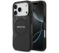 CG MOBILE AMG - Custodia trasparente a doppio strato, compatibile con MagSafe per iPhone 17 Pro (nero/rosso)
