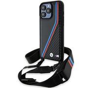 Bmw Custodia Per Telefono Bmhcp15l23psvtk Iphone 15 Pro 6.1 M Edition Carbon Tricollines&strap