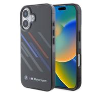 CG Mobile BMW BMHCP16S23HTRAK - Custodia rigida per iPhone 16 6.1", colore: Nero