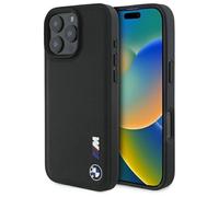 CG MOBILE BMW BMHCP16X23PUSRK - Cover per iPhone 16 Pro Max 6.9", con logo in gomma liscia