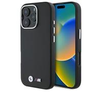 CG MOBILE BMW BMHMP16X23PMWK Custodia per iPhone 16 Pro Max 6.9" Nero M Smooth Full Wrapped Metal Compatibile MagSafe