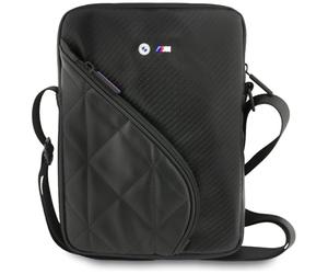 CG Mobile BMW - Borsa per tablet, in pelle PU e carbonio M, con logo in metallo, ultra portatile, compatibile con Apple iPad Mini, Samsung, Google, HP