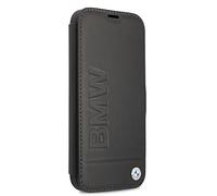 CG MOBILE BMW - Custodia per iPhone 13 Pro Max, in vera pelle, con stampa a caldo, con porte accessibili, assorbimento degli urti e logo firmato