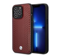 Bmw Custodia Per Telefono Bmhcp14l22rfgr Iphone 14 Pro 6.1 Leather Diamond Pattern