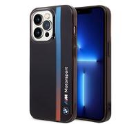 CG MOBILE BMW - Custodia rigida per iPhone 14 Pro, con strisce IML tricolore, antigraffio, in PC/TPU, comoda e resistente, con porte accessibili, assorbimento degli urti e logo firmato