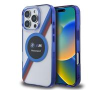 CG MOBILE BMW HC Motorsport - Custodia per iPhone 16 Pro Max, durevole, antiurto, compatibile con Magsafe, IML Circle Case trasparente