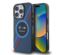 CG MOBILE BMW HC Motorsport - Custodia per iPhone 16 Pro Max, durevole, antiurto, compatibile con Magsafe, IML Circle Case Navy