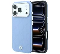 CG MOBILE BMW Logo in rilievo in metallo trapuntato compatibile con custodia MagSafe per iPhone 18 Pro / 17 Pro (blu)