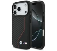 CG MOBILE BMW M Carbon Line & Logo compatibile con Mag Safe Cover per iPhone 17 Pro (rosso)