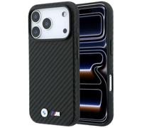 CG MOBILE BMW M Carbon Metal Logo compatibile con Mag Safe custodia per iPhone 18 Pro Max / 17 Pro Max (nero)
