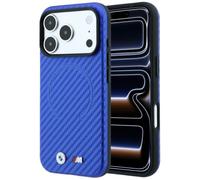 CG MOBILE BMW M Carbon Ring Logo stampato compatibile con Mag Safe custodia per iPhone 18 Pro / 17 Pro (blu)