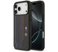 CG MOBILE BMW M Kevlar Linee & Logo Compatibile con Mag Safe Cover per iPhone 17 Pro Max (Nero)