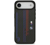 CG MOBILE BMW M Kevlar Linee & Logo Compatibile con Mag Safe Cover per iPhone Air (Nero)