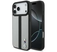CG MOBILE BMW M - Logo a righe perforato, compatibile con custodia MagSafe per iPhone 17 Pro Max (grigio)