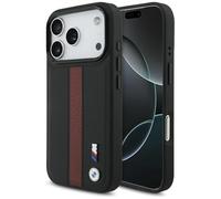 CG MOBILE BMW M - Logo a righe perforato, compatibile con MagSafe Cover per iPhone 17 Pro (rosso)