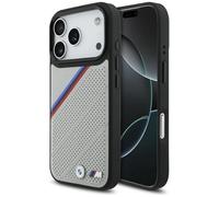CG MOBILE BMW M Tricolor Metal Logo, compatibile con MagSafe Custodia per iPhone 17 Pro (Grigio)
