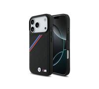 Custodia IPHONE 17 Pro Max BMW Magsafe Finta pelle Nero Tricolor Logo Metallo