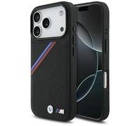 CG MOBILE BMW M Tricolor Metal Logo, compatibile con MagSafe Custodia per iPhone 17 Pro (Nero)
