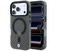 CG MOBILE BMW Scudo opaco IML e logo in metallo compatibile con custodia MagSafe per iPhone 18 Pro Max / 17 Pro Max (nero)
