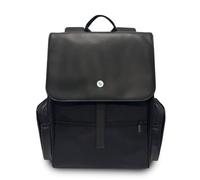 CG MOBILE BMW - Zaino con tasche laterali e logo in metallo, 38 cm (nero)